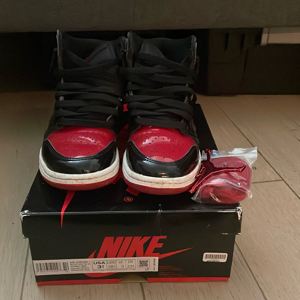 Air Jordan 1 Retro High Og Gs 'Patent Bred'